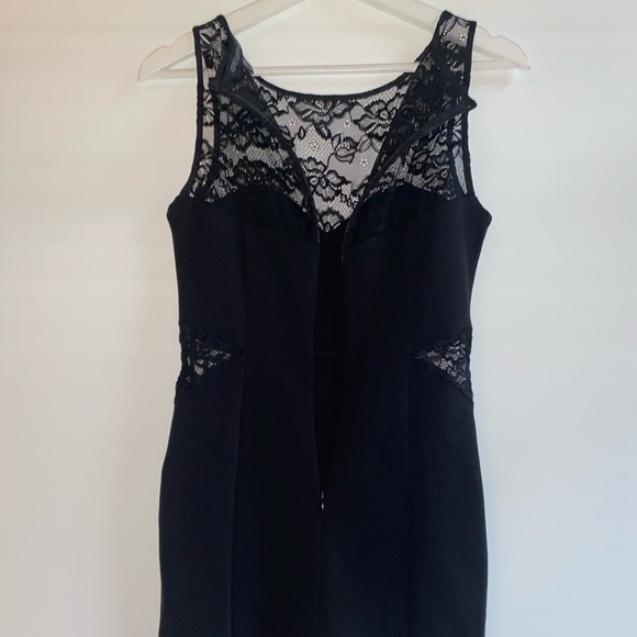 Forever New womens black stretch lace bodycon mini party cocktail dress size 10 - Picture 6 of 15